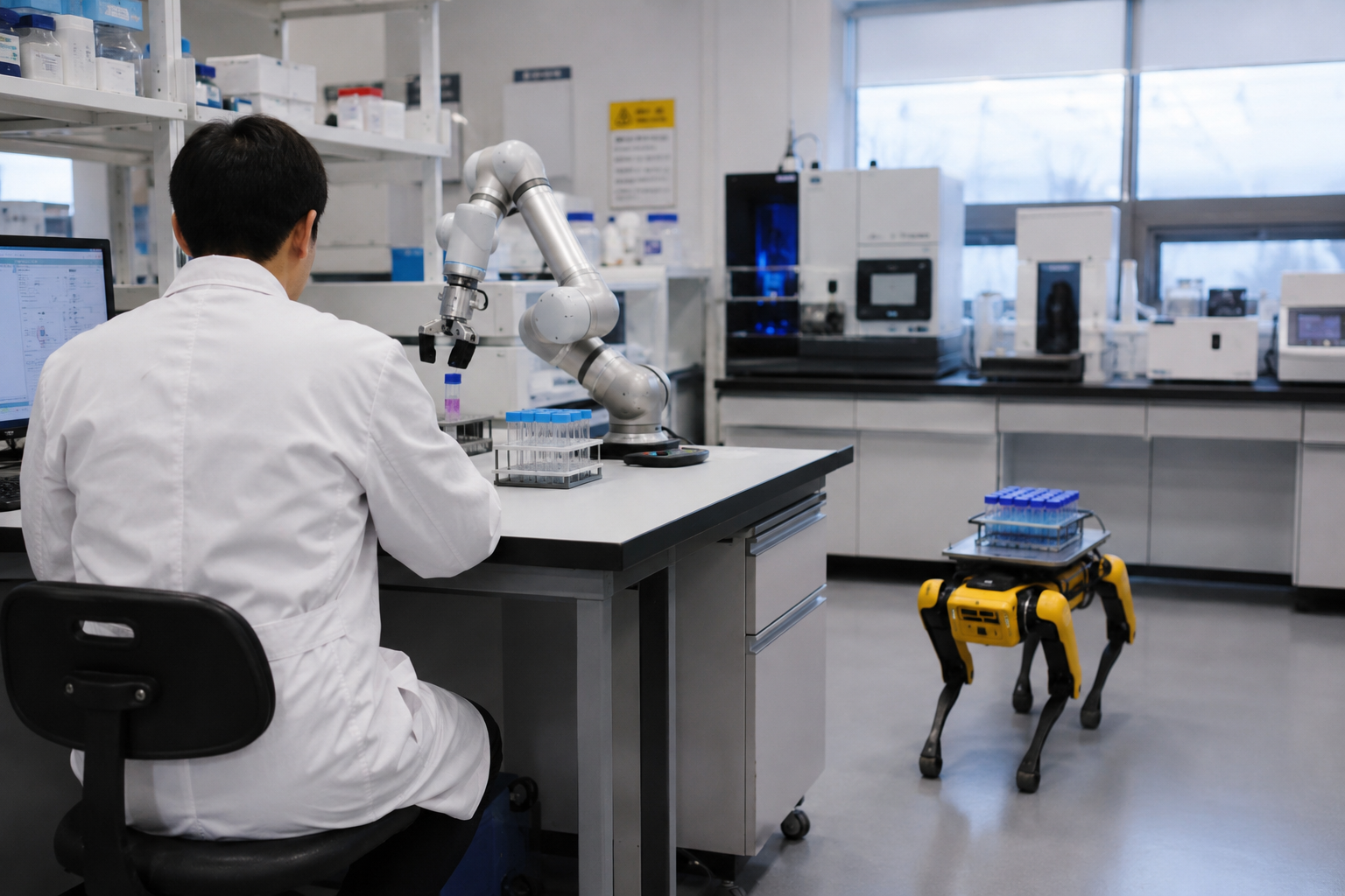 Autonomous Self-Driving Lab for Robot-Assisted Scientific ...